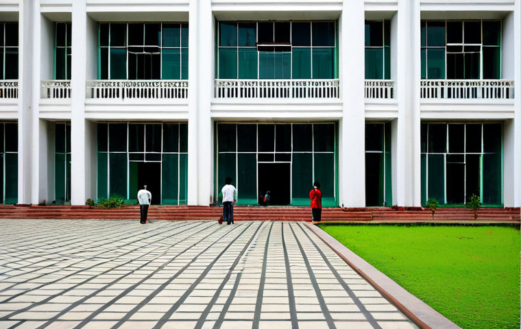 Dhaka Art Institute**

"Dhaka Art Institute, Bangladesh, unique architectural style reflecting culture, fully clothed people admiring the building, daytime, safe for work, appropriate content, professional architecture photography, perfect anatomy, natural proportions, modest clothing, professional."

**