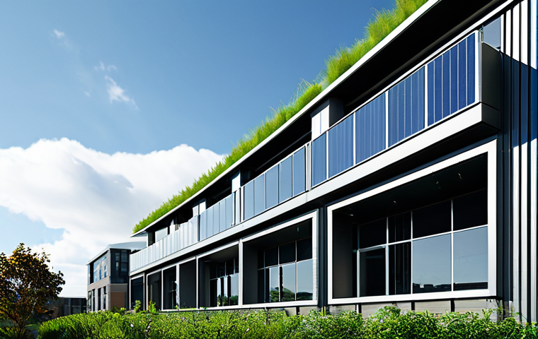 건축 실무에서의 자기 계발 사례 분석 - **Image Prompt 1: "A striking, modern architectural render of a multi-story commercial building, sho...