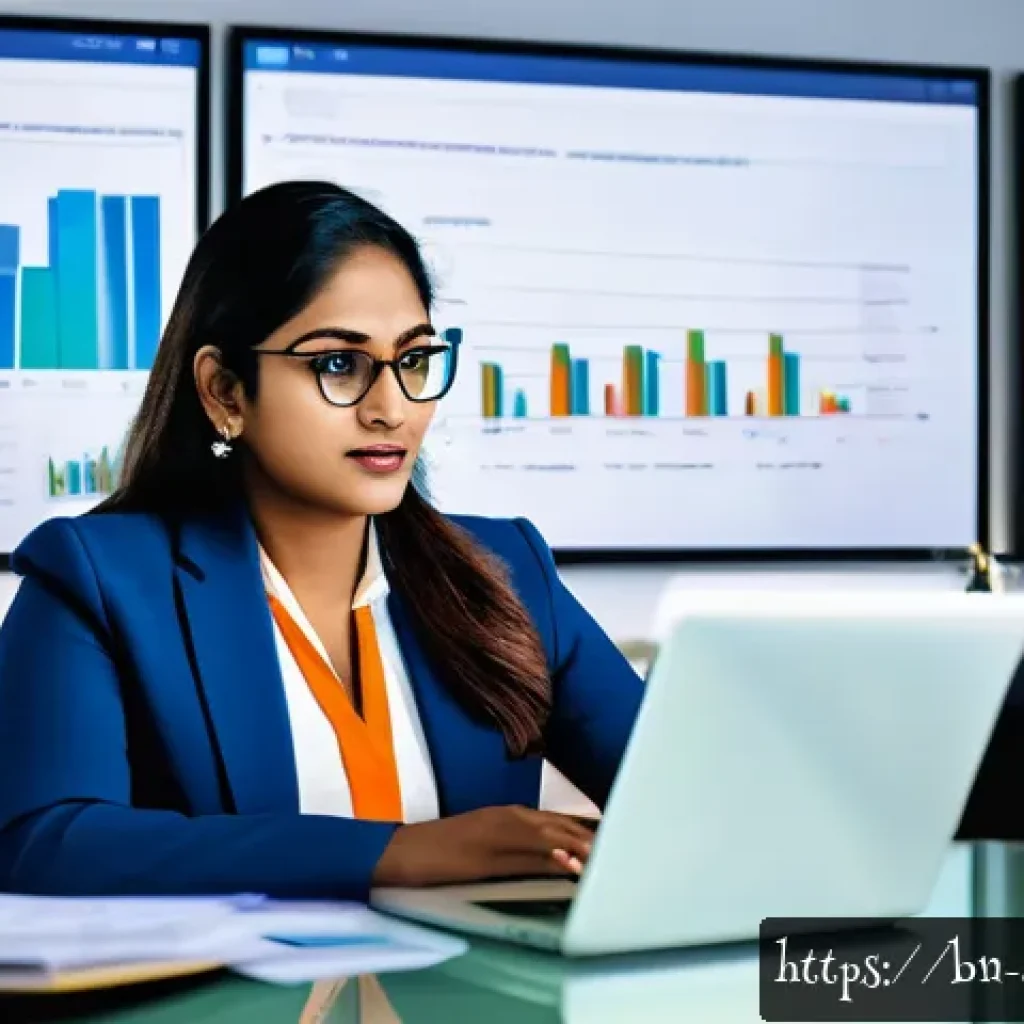건축 프로젝트의 자금 조달 방법 - A professional Bengali businesswoman in a modern office setting, analyzing diverse financing options...