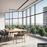 Home 20 건축 실무에서 창의적 문제 해결 사례 - A modern urban residential building featuring advanced digital modeling techniques such as BIM and 3...
