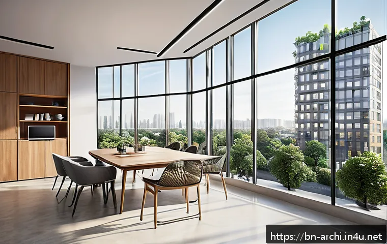 건축 실무에서 창의적 문제 해결 사례 - A modern urban residential building featuring advanced digital modeling techniques such as BIM and 3...
